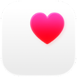 Health app icon, a pink heart in a white box