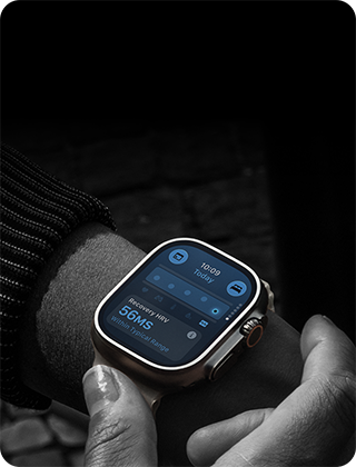 Person wearing Apple Watch Ultra 4 on wrist, Daytime Vitals slightly off